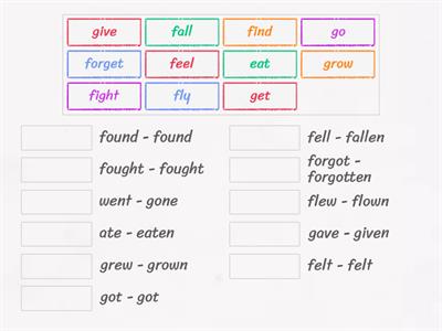 Life Vision El - U6 Irreg.verbs E-G