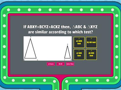 Quiz On Similarity Of Triangles By Vibhanshu Paliya