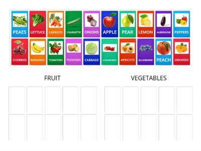 FRUIT and VEGETABLES