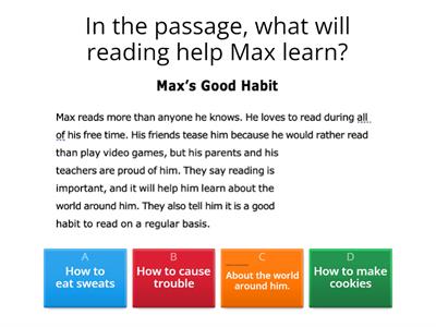 Max's Comprehension