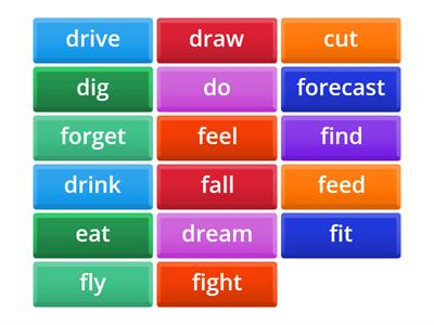 Irregular verbs: part 2