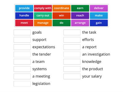 Business collocations