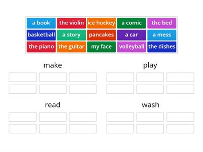 Unit 3, Lesson 1 - What can Robbie do? (make, play, read, wash)