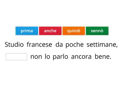 Completamento /frasi complesse livello 0