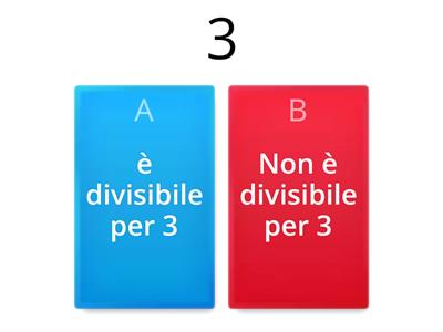 Aritmetica: è divisibile per 3? ( tutti i numeri la cui somma ha come risultato un multiplo di 3) 3-6-9-12-15-18-21-24..