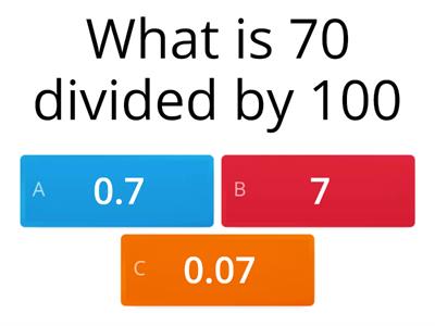 Multiplying and dividing by 10 and 100 J Evans