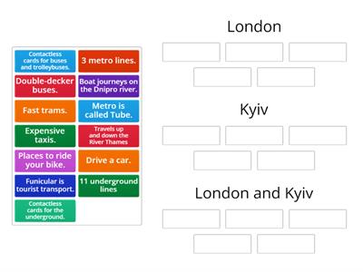 London and Kyiv transport