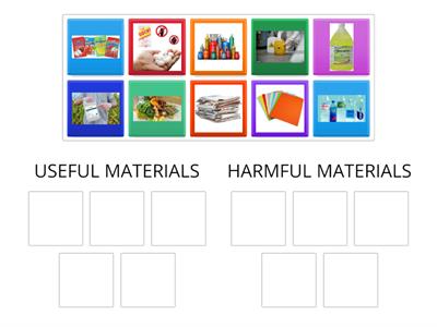 Identidying useful and harmful materials