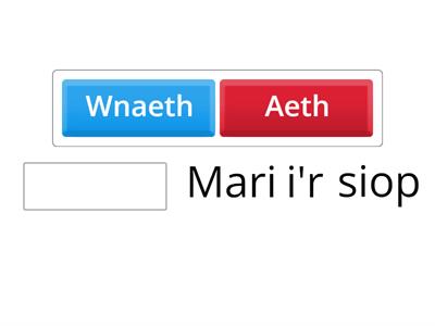Aeth / Wnaeth 