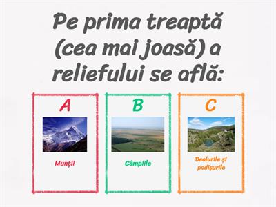 RELIEFUL ROMÂNIEI - CARACTERISTICI GENERALE ȘI TREPTE DE RELIEF