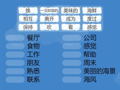 HSK 4/5 || 愉快的周末 || 搭配