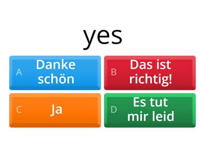 German Classroom chat Quiz