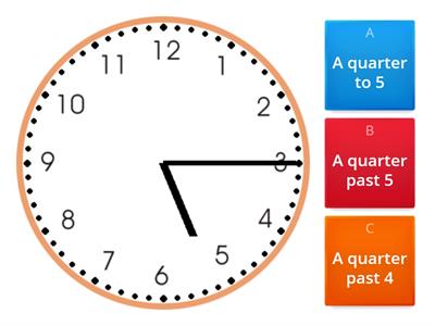 Year 3 - Module 7 Out and about - A quarter to / past (Telling time)