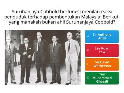 Kuiz Sejarah Tahun 6 (Pembentukan Malaysia)