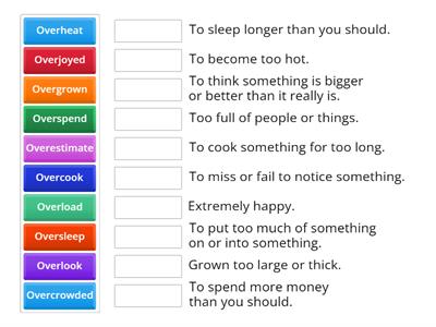 Prefix OVER Definitions