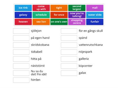 Engelska, kap 9, orden, Going Places!