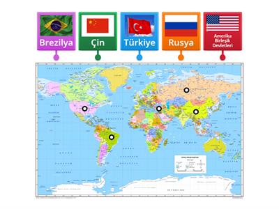 Dünya Haritası Musa Ercan Tüfekci