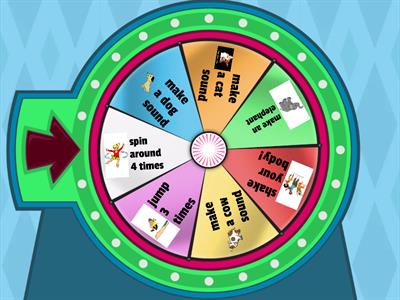 Subtraction within 5 - spinning wheel