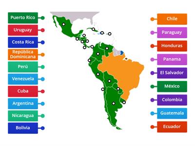 Los países hispanohablantes de América Latina