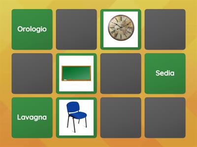 Vocabolario dell'aula di classe