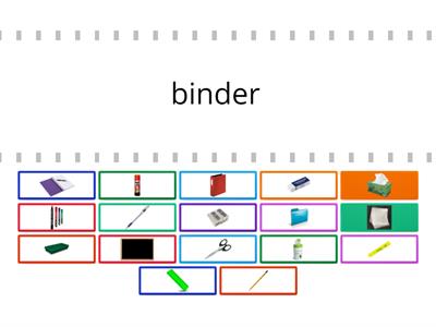 School Supplies - Matching Pairs