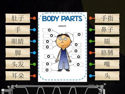 好吃中文3-4 Body parts