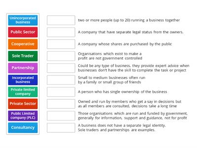 G9 Business Studies: Chapter 4. Types of Business Ownership