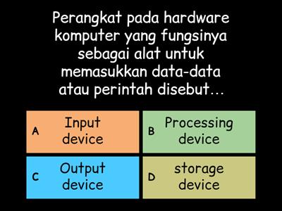 Fungsi Sistem Komputer (Perangkat Keras)