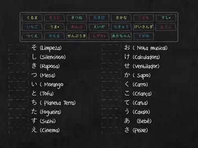 Exercicio Hiragana　1