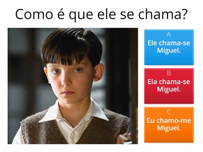 Revisão2: Verbo Chamar-se (Eu, Tu, Você, Ele, Ela)