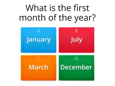  days months time quiz