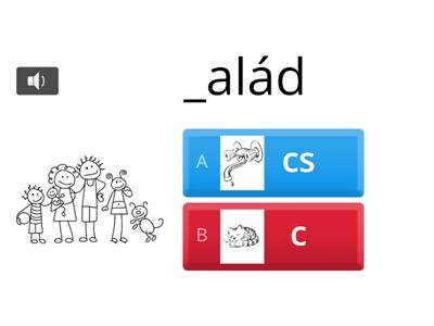 Cs - c hangok mot. diff. szó elején