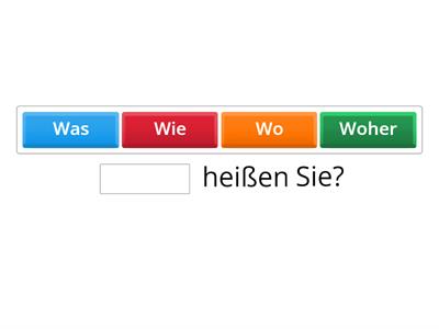 Wiederholung: W-Fragen / Verben im Präsens / Personalpronomen