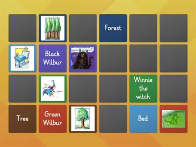 Winnie the witch - Matching game