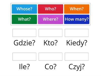 EC A1 unit 8 Question words