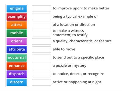 Ch 8 Word Wall Games- 8th