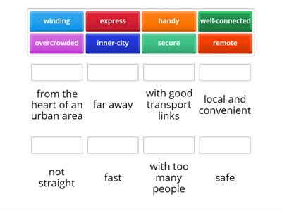 B2: Gold Experience Unit 4 City Adjectives