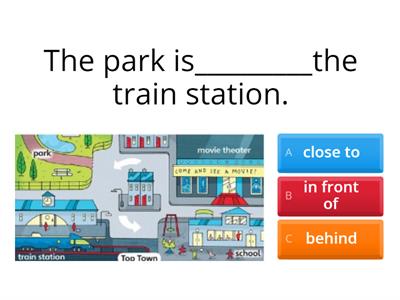 Prepositions of places