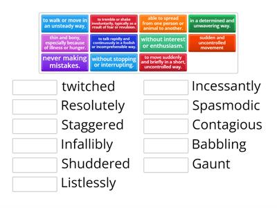 Adventure of the Dying Detective -Vocabulary session -Section 1