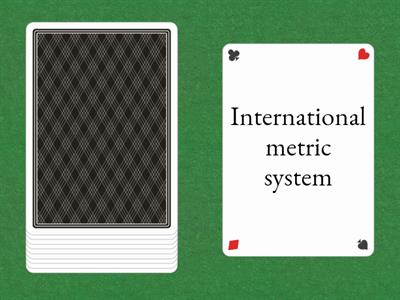 systems uesd for measuring units