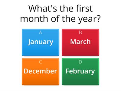 Months -seasons -dates