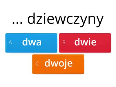 Dwa / dwie / dwoje i tp - liczebniki po polsku