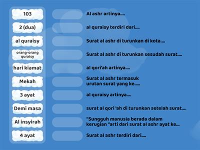 Ulangan harian quran hadis kelas 4