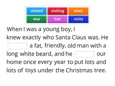 Was There Ever a Real Santa Claus? Grammar Practice
