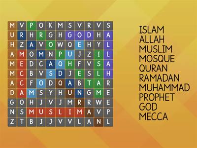 Wordsearch Islam