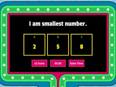 Choose the smallest number.