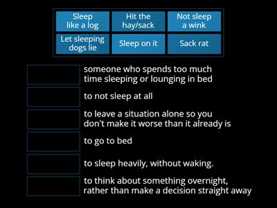 Sleep Idioms