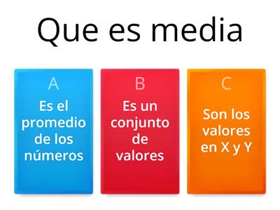 Media, Mediana y Moda