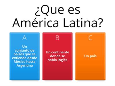 América Latina y América Anglosajona