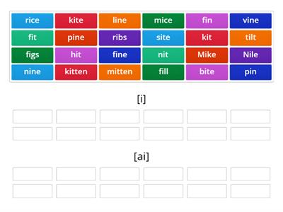 Phonics [i] or [ai]